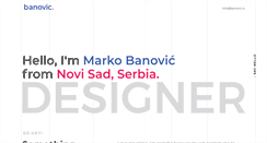 Desktop Screenshot of markobanovic.com